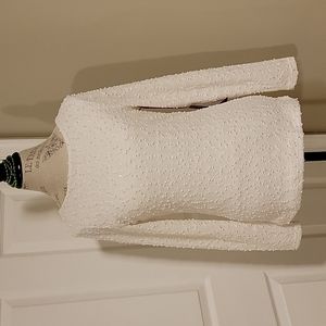 Jennifer Lopez cream colored dress shirt Size medium.